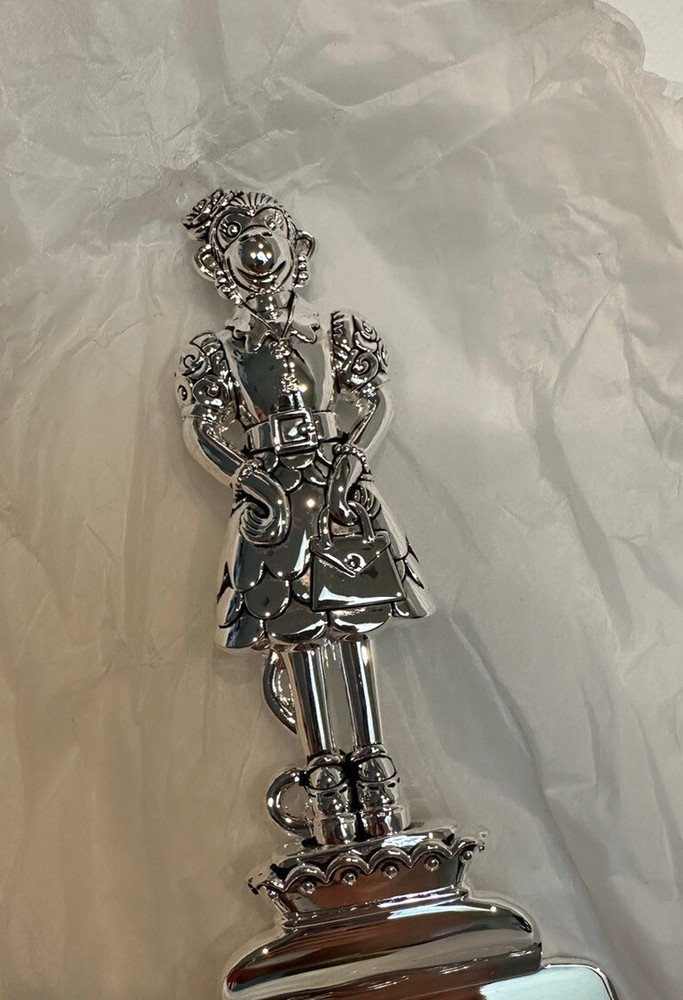 FUN 2-Piece Cake &Pie Monkey Silver Plated Set New!