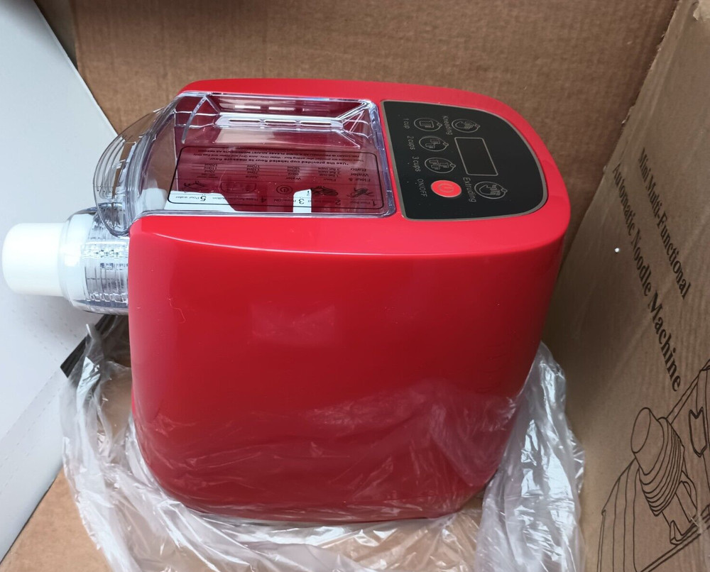 Mini Multi Functional Automatic Noodle Machine 260W Color Red Model Q6S Open Box