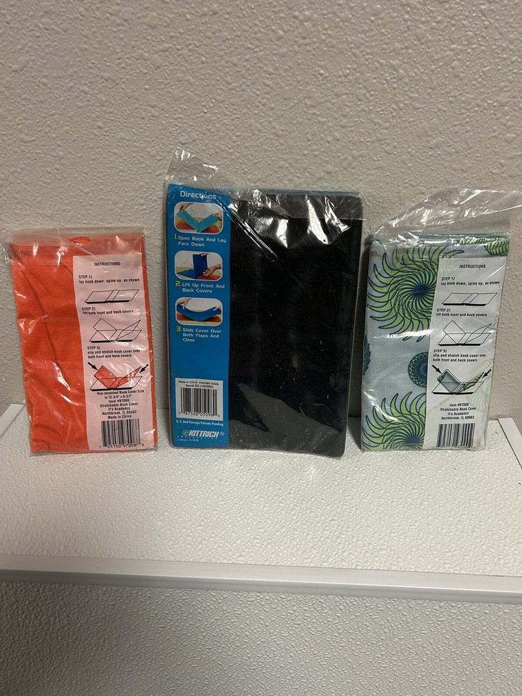 3 Pack: Stretchable Fabric Book Covers Protestors.