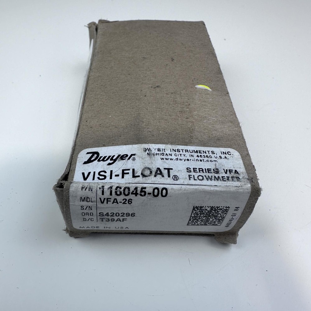 DWYER INSTRUMENTS VFA-26 VISI-FLOAT Acrylic Flowmeter VFA26