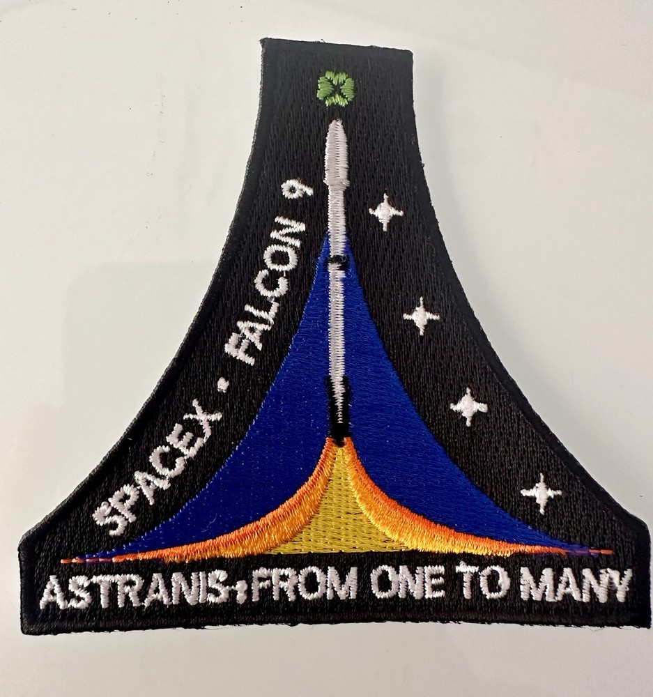 SpaceX Falcon 9 ASTRANIS Satellite Mission Patch 3.5”