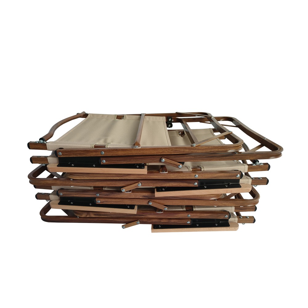 Foldable Patio Table Outdoor Dining Camping Picnic X-Leg Solid Wood