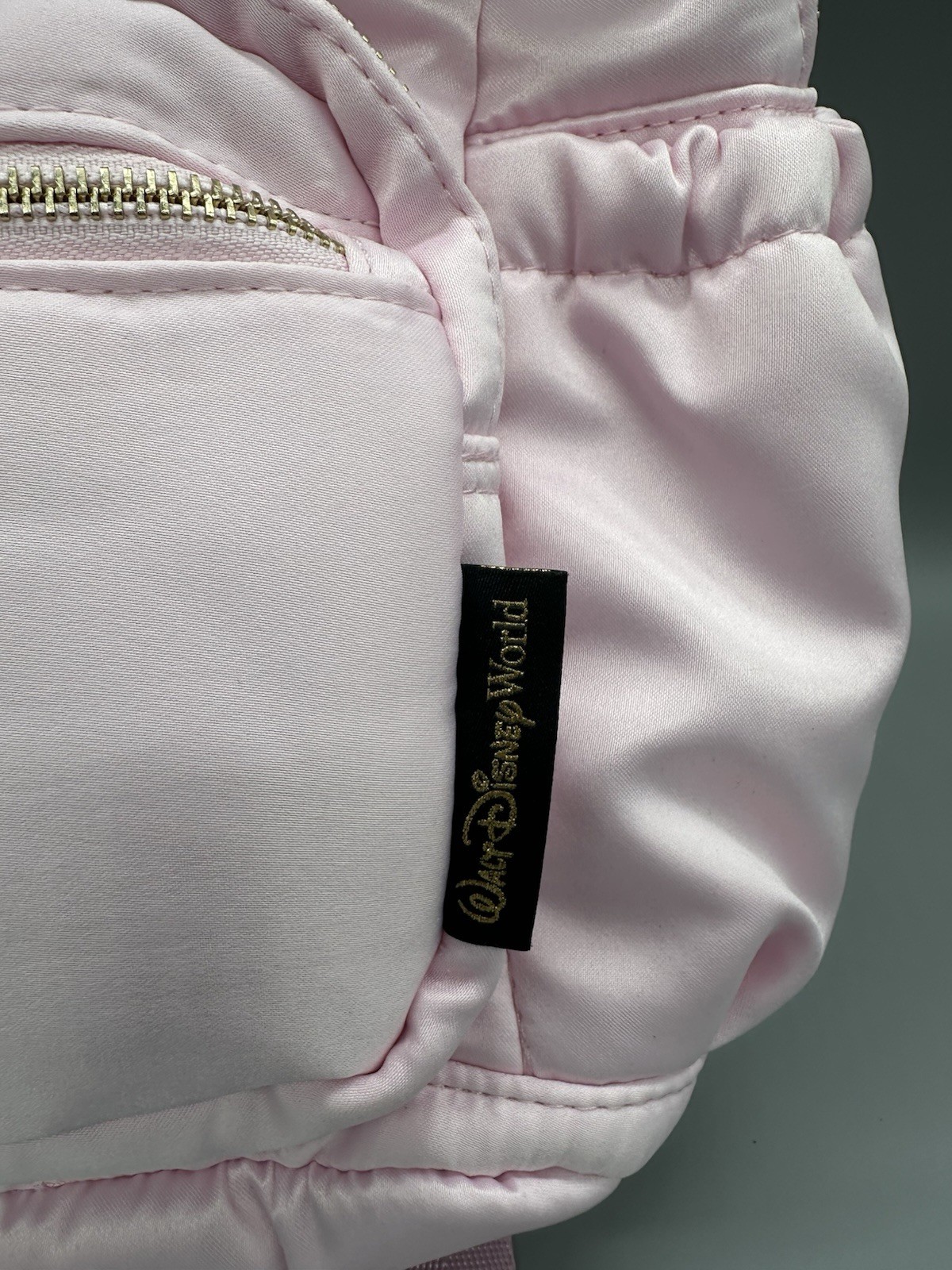 RARE ERROR Disneyland Pink Quilted Mini Backpack New Bag Misprint Disney World