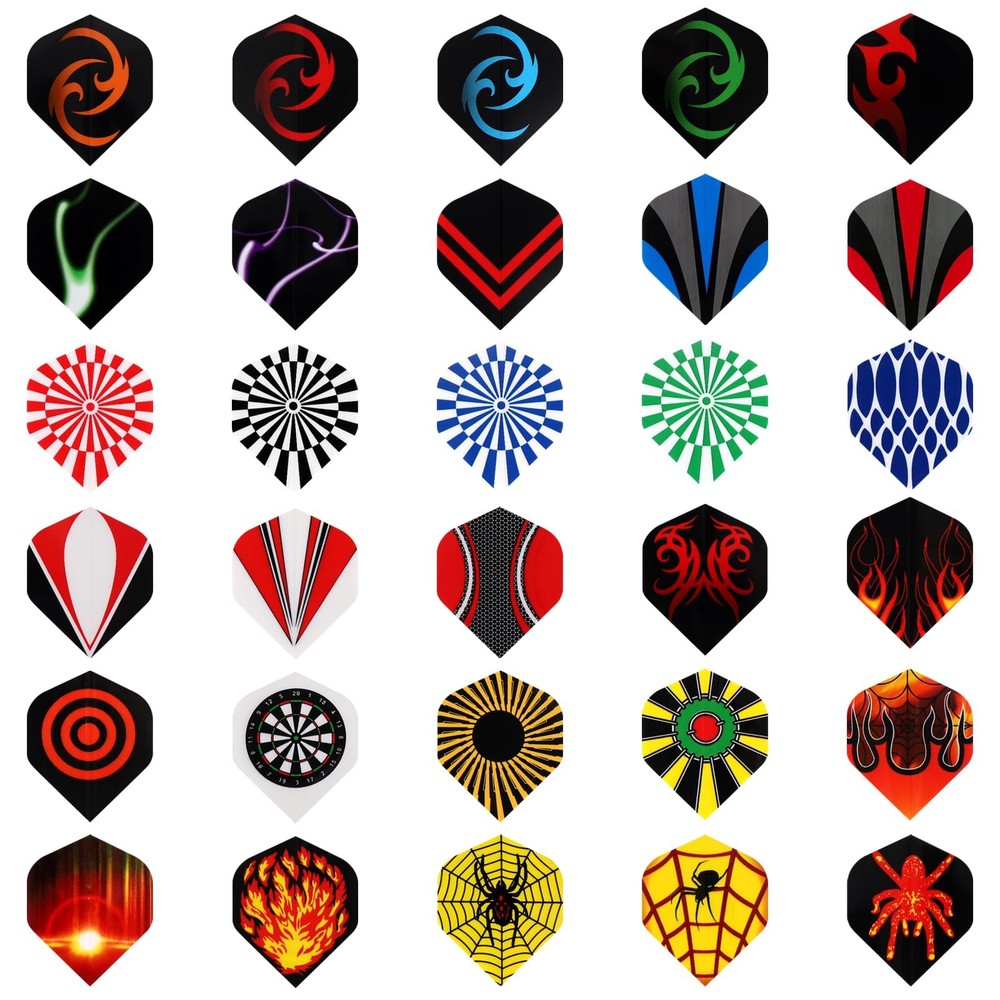 Accmor 90pcs Standard Dart Flights Set, Set B-90pc