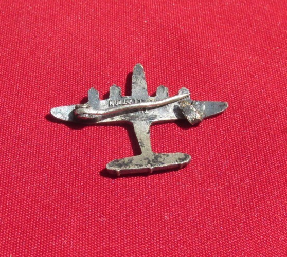 Homefront Lockheed Constellation ("Connie") Airplane Pinback Pin