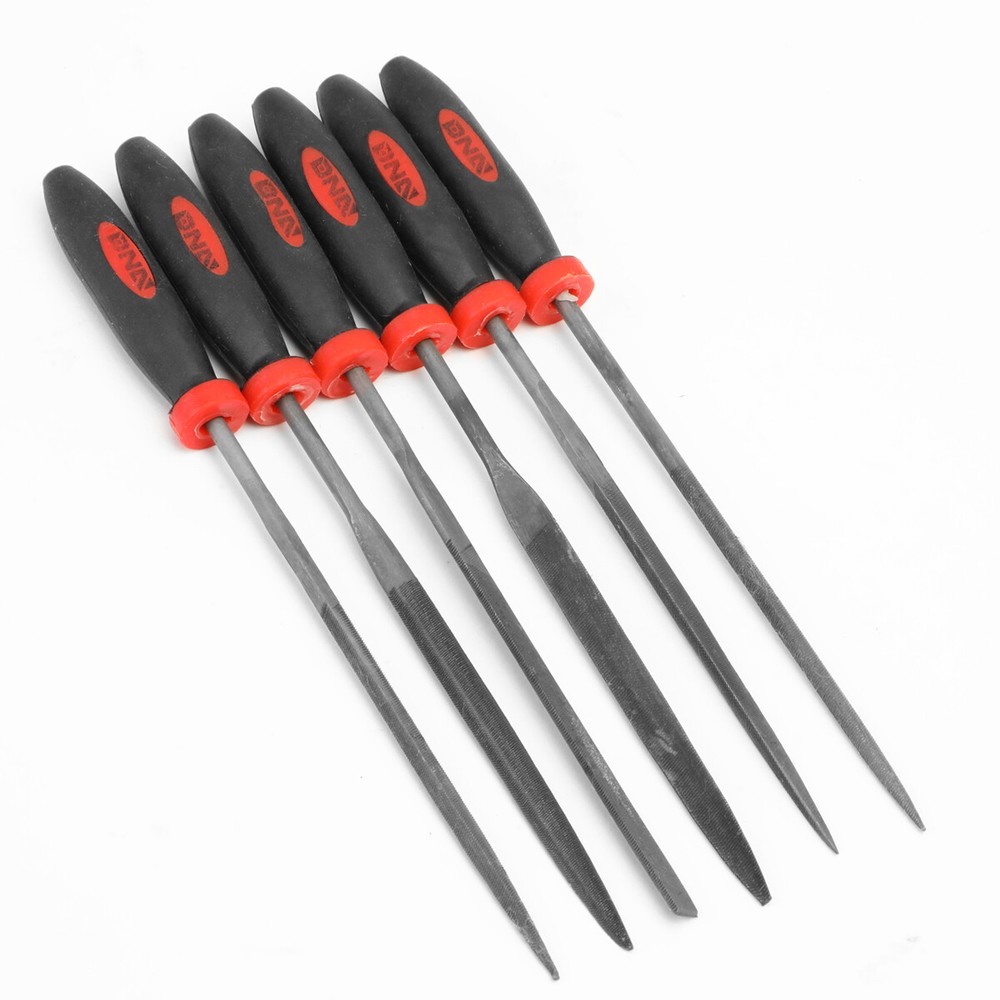 12" Long Tooth Pattern Double Cut Serration Pattern Bastard File+6" Needle Files