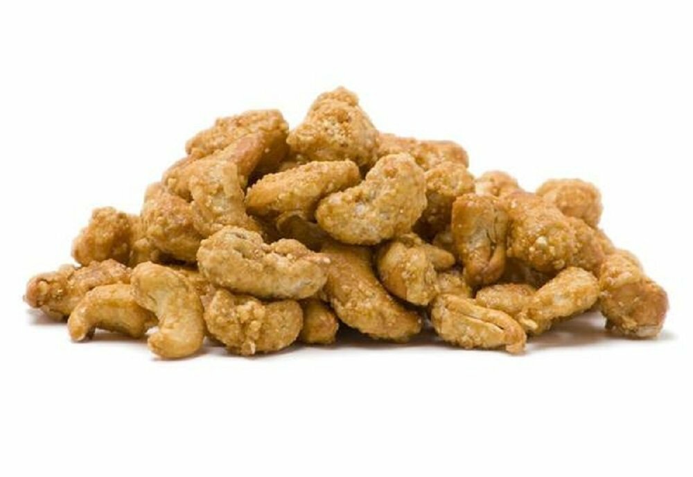 Cinnamon Flavored Toffee Covered Nuts (Cashews, 4 lbs)