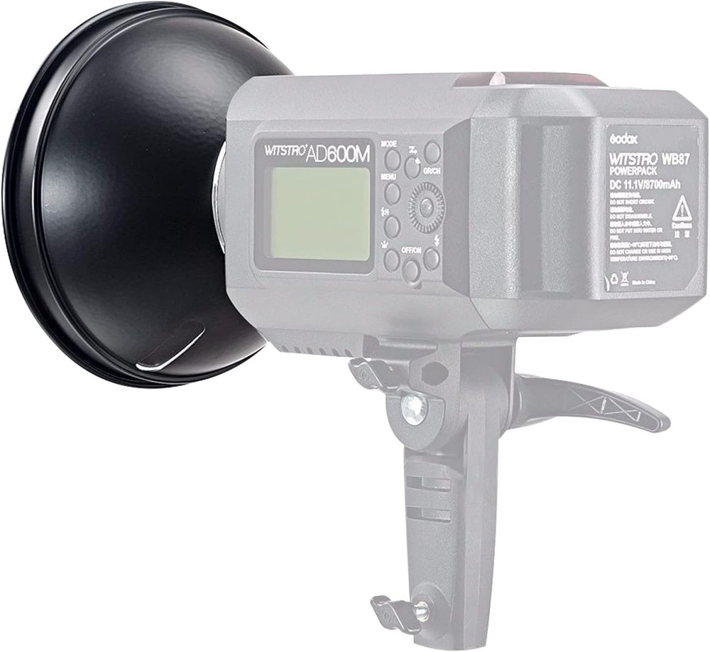 Professional 7" Bowens Mount Reflector with Silver Interior for Even Lighting