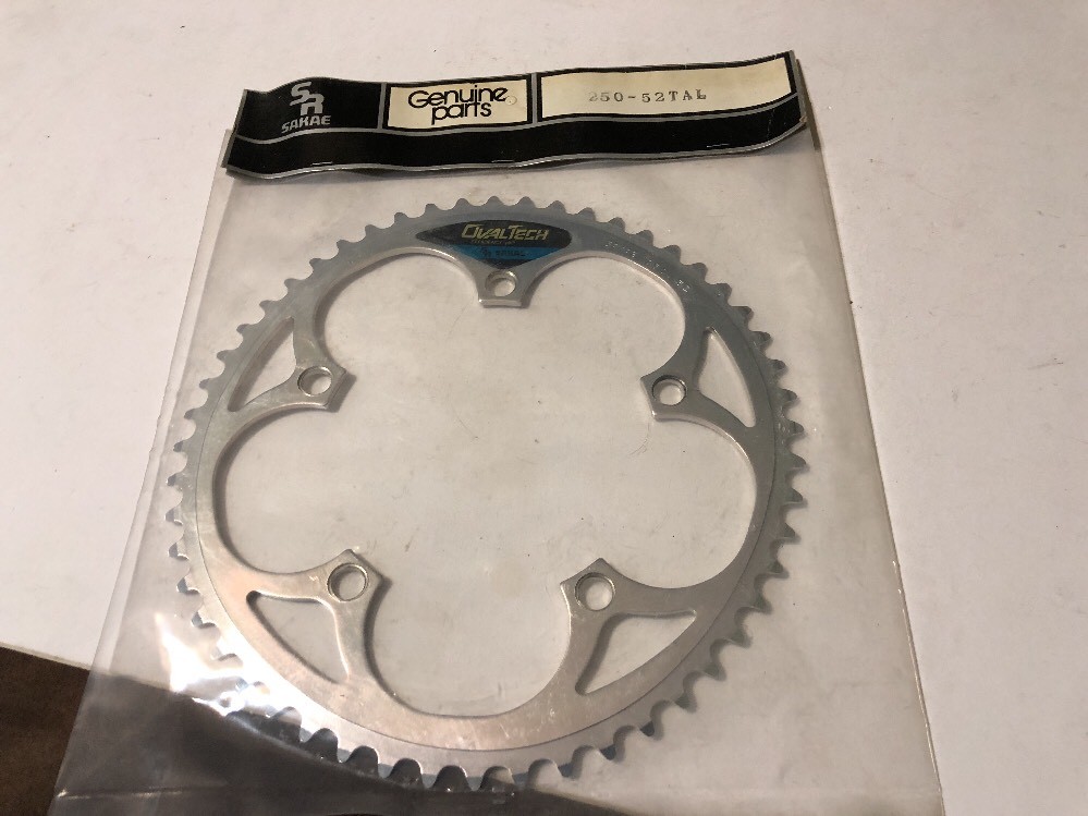 Vintage Sakae SR Ovaltech Chainring MTB 52 T