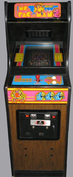 Ms PAC-MAN CABERET ARCADE MACHINE by MIDWAY