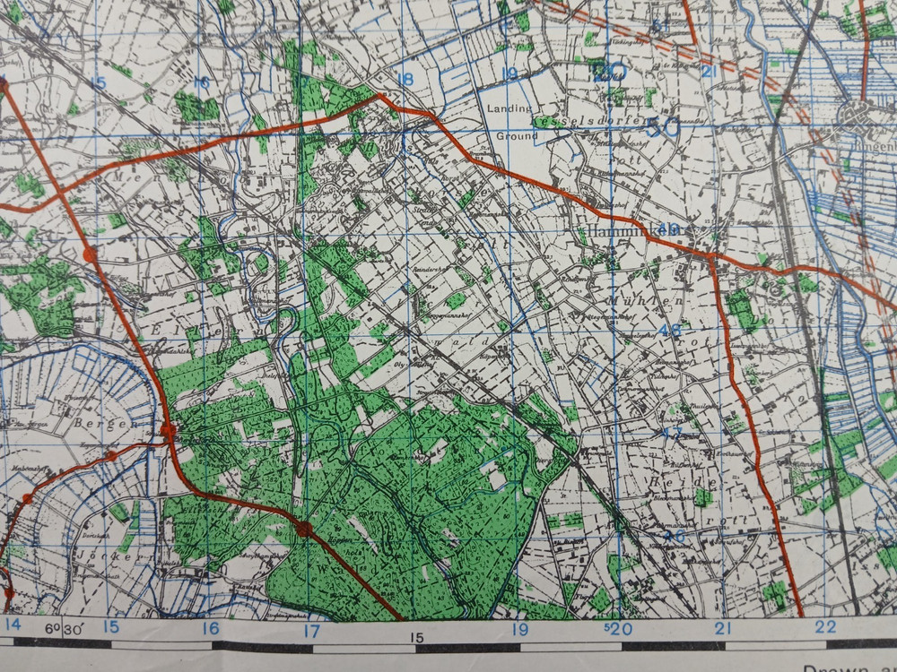 WW2 EMERGENCY EDITION map featuring REES (OPERATION PLUNDER), THE RHINE, BOCHOLT