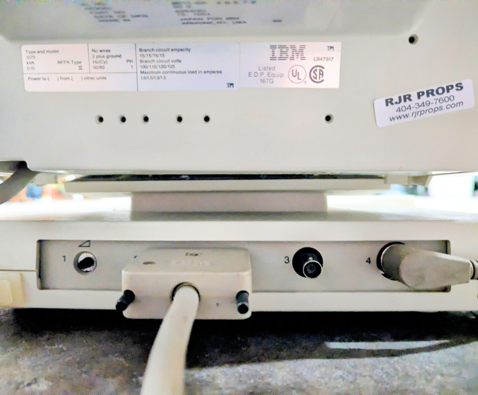 VINTAGE Working! IBM 3179 Terminal 1984 Looks Great!!, IBM Vintage Computer 1984