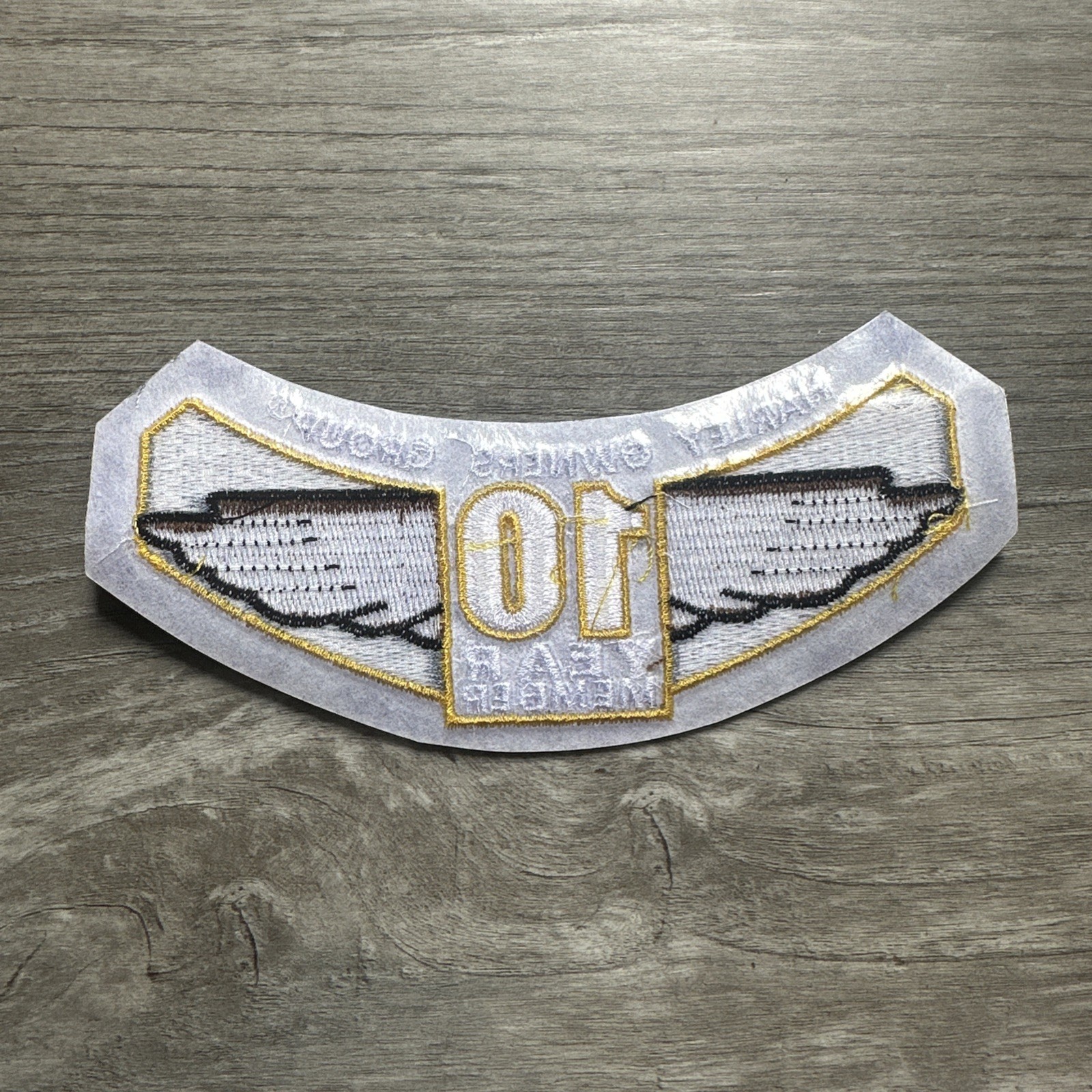 HOG Harley Davidson Owners Group 10 Year Member Rocker Patch Unused