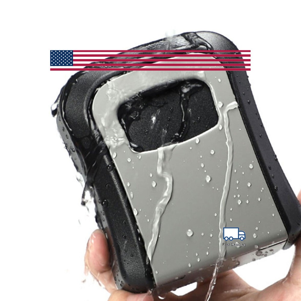 4 Digit Key Safe Lock Box Combination Wall Mount Security Storage Case Organizer