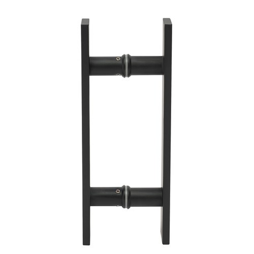 Double Sided Stainless Steel Door Handle H Shape Push Pull Door Handle Black