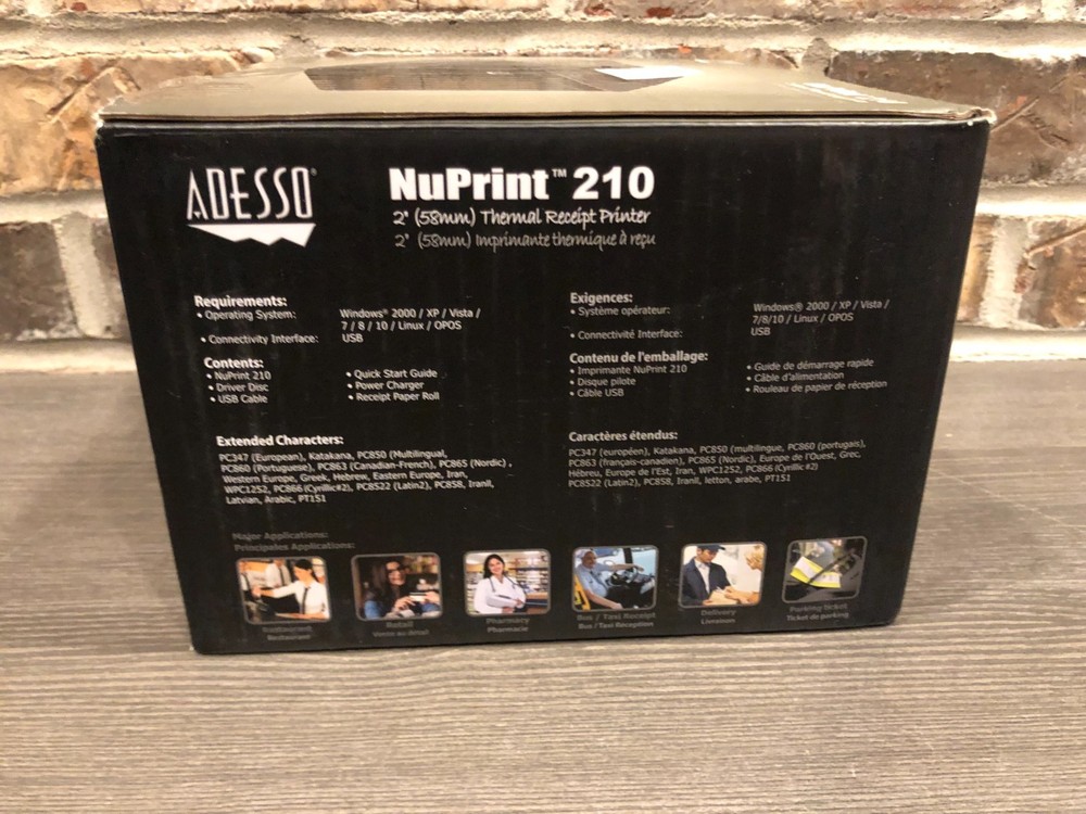 2" Thermal Receipt Printer USB POS System Compatible Cash Drawer Support