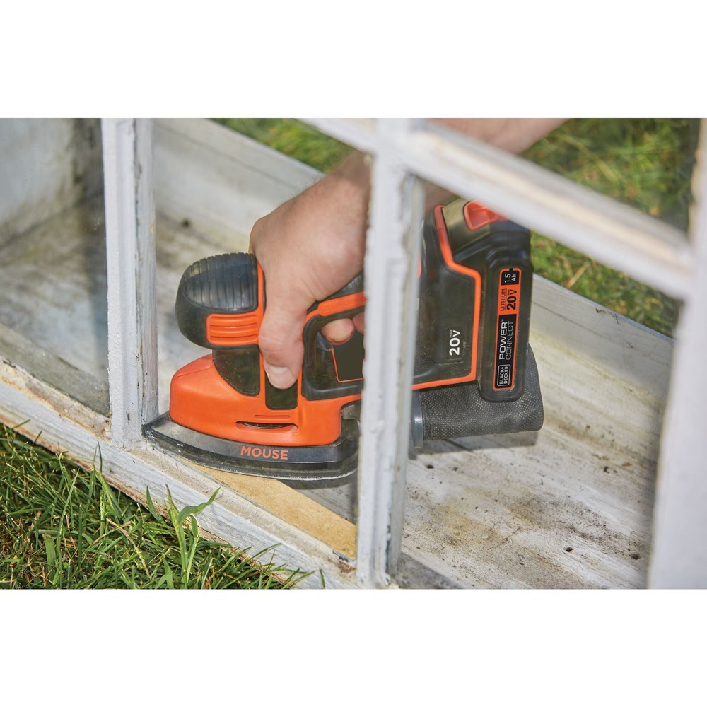 BLACK+DECKER 20V Cordless Mouse Sander - BDCMS20C