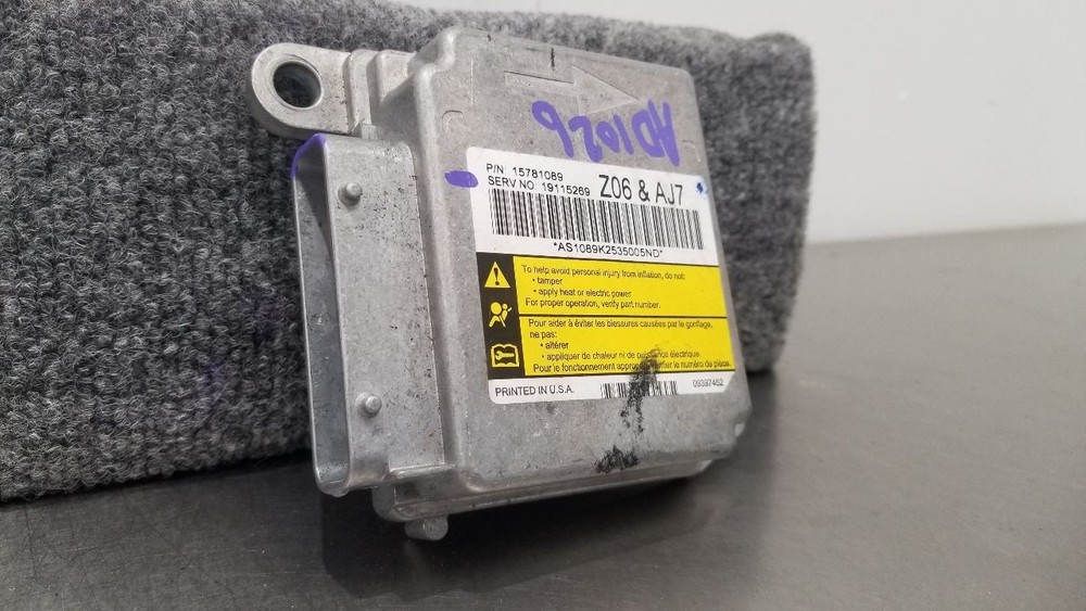 06 CHEVY CORVETTE C6 Z06 SRS CONTROL MODULE