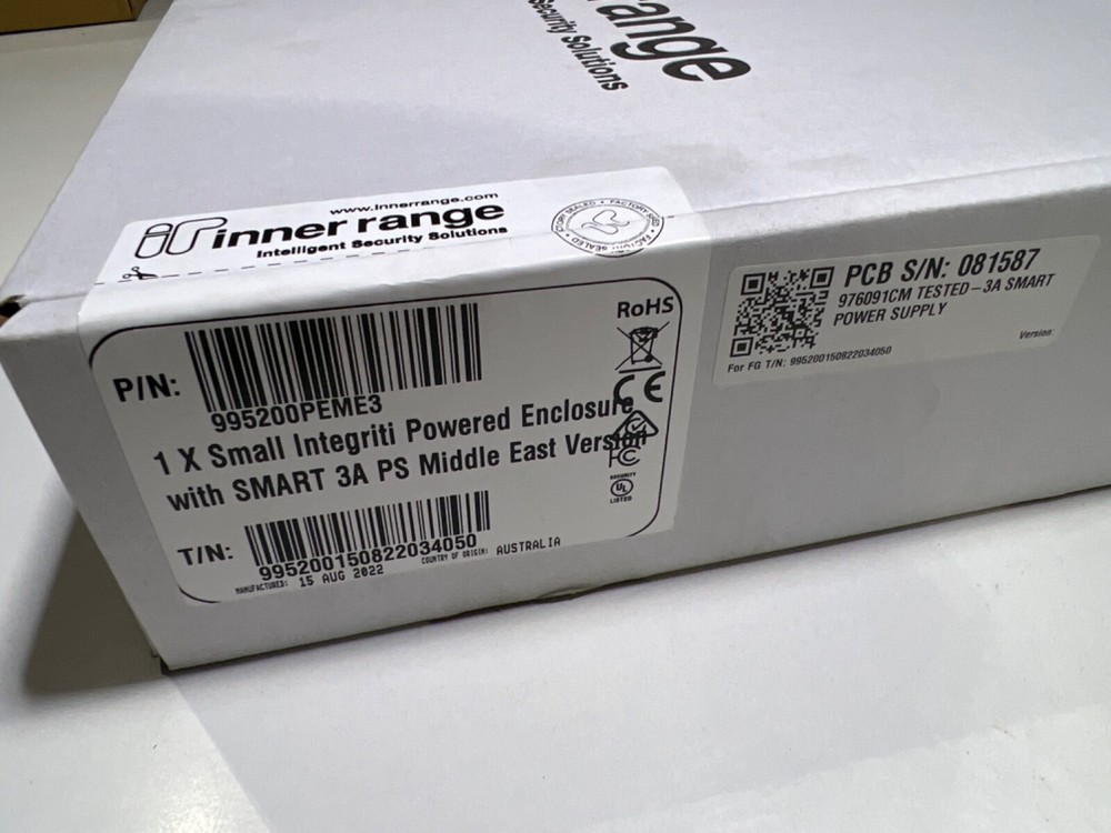 innerrange integriti 995200PEME3 1x Small Integriti Powered Enclosure
