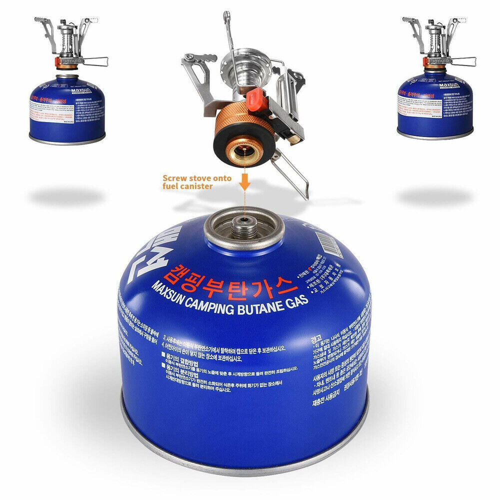 Portable Cookware Gas Camping Stove Butane Propane Burner Outdoor Hiking Picnic