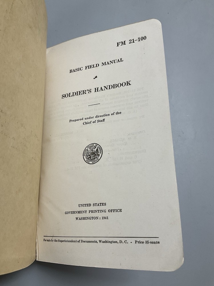 41 Dated Soldiers Handbook bk-b 35