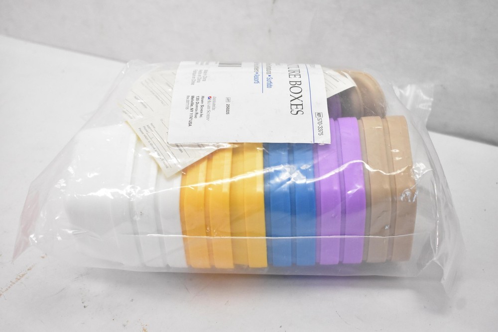 Henry Schein Denture Boxes Assorted 12 Pack Dental Storage Cases REF 570-3375