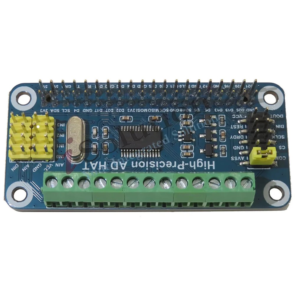 High-Precision AD HAT for Raspberry Pi Jetson Nano ADS1263 10CH 32Bit ADC Module