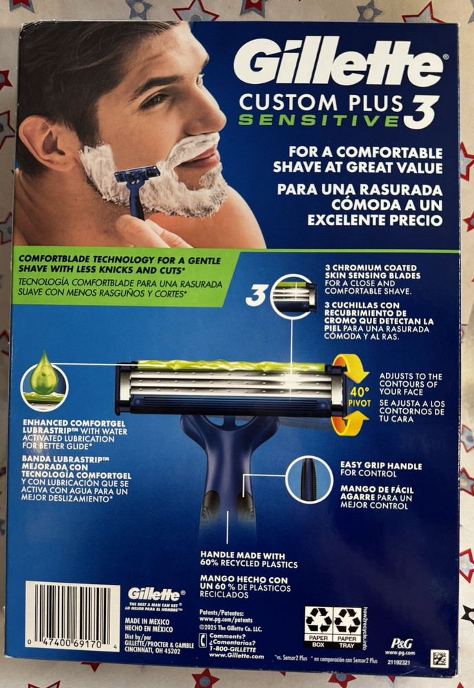 Gillette 30 Count Custom Plus Send