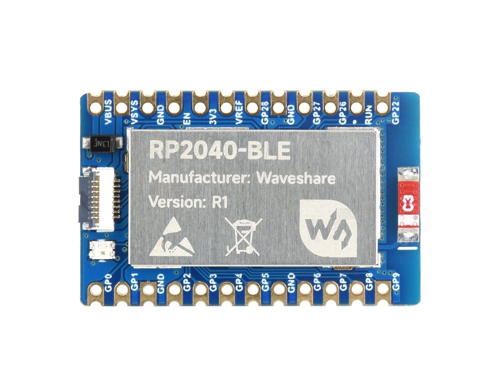 Waveshare RP2040-BLE Development Board, Raspberry Pi Microcontroller Development