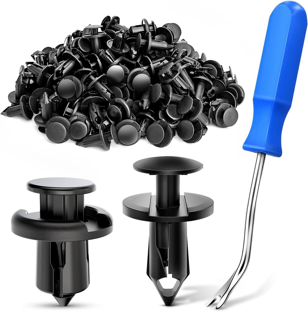 Nilight 150 pcs Push Type Bumper Fasteners Rivet Clips Universal Auto Clips
