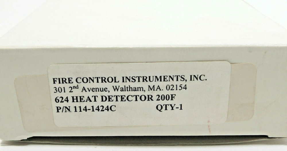 Fire Control Instruments 114-1424C 624 Heat Detector 200F
