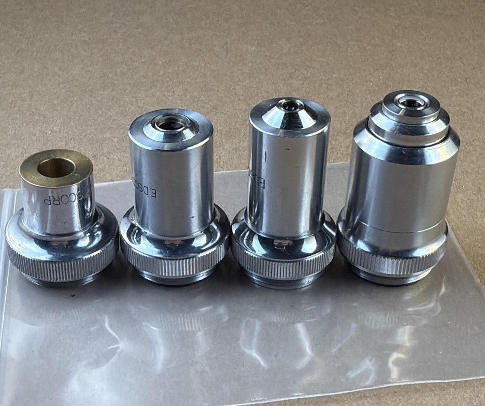 Edscorp Microscope Objective Lot 5x 10x 20x 40x Japan
