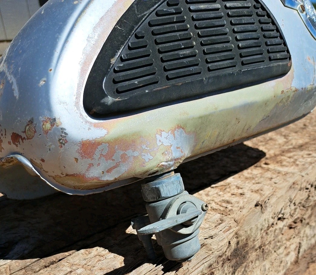 Vintage 1960's Kawasaki Motorcycle Fuel Tank Original Condition See Photos