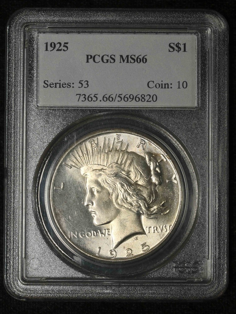 1925 P Peace Silver Dollar PCGS MS-66