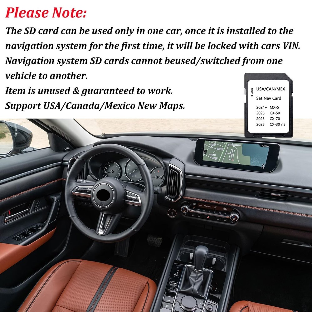 Upgraded KR9D66EZ1 Navigation SD Card with Latest Maps Version Compatible wit...