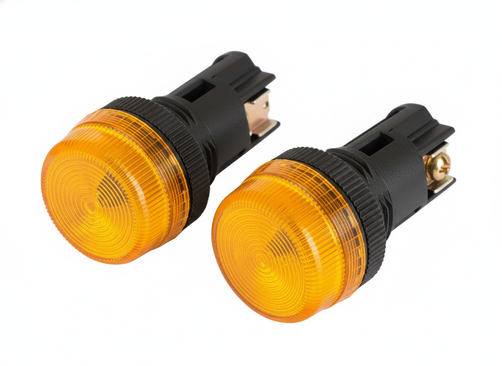 NPL-22 ATI LED Pilot Indicator Light 22mm 120V AC Replaceable lamp (2PCS)