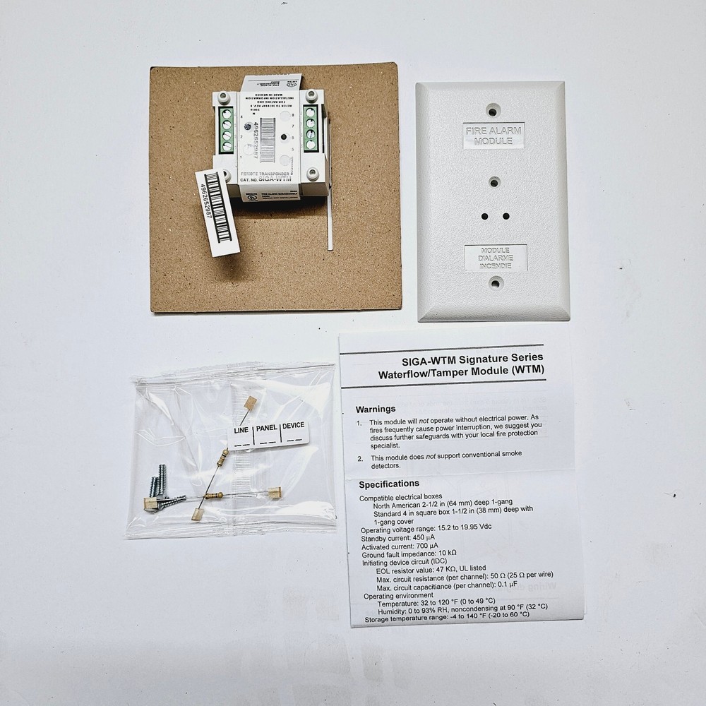 EDWARDS SIGA-WTM Waterflow Tamper Module NEW