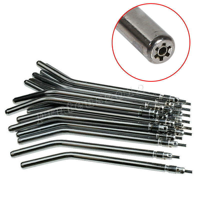 50 Pcs Dental Air Water Spray Triple Syringe Autoclavable Nozzles/Tips/Tubes USA