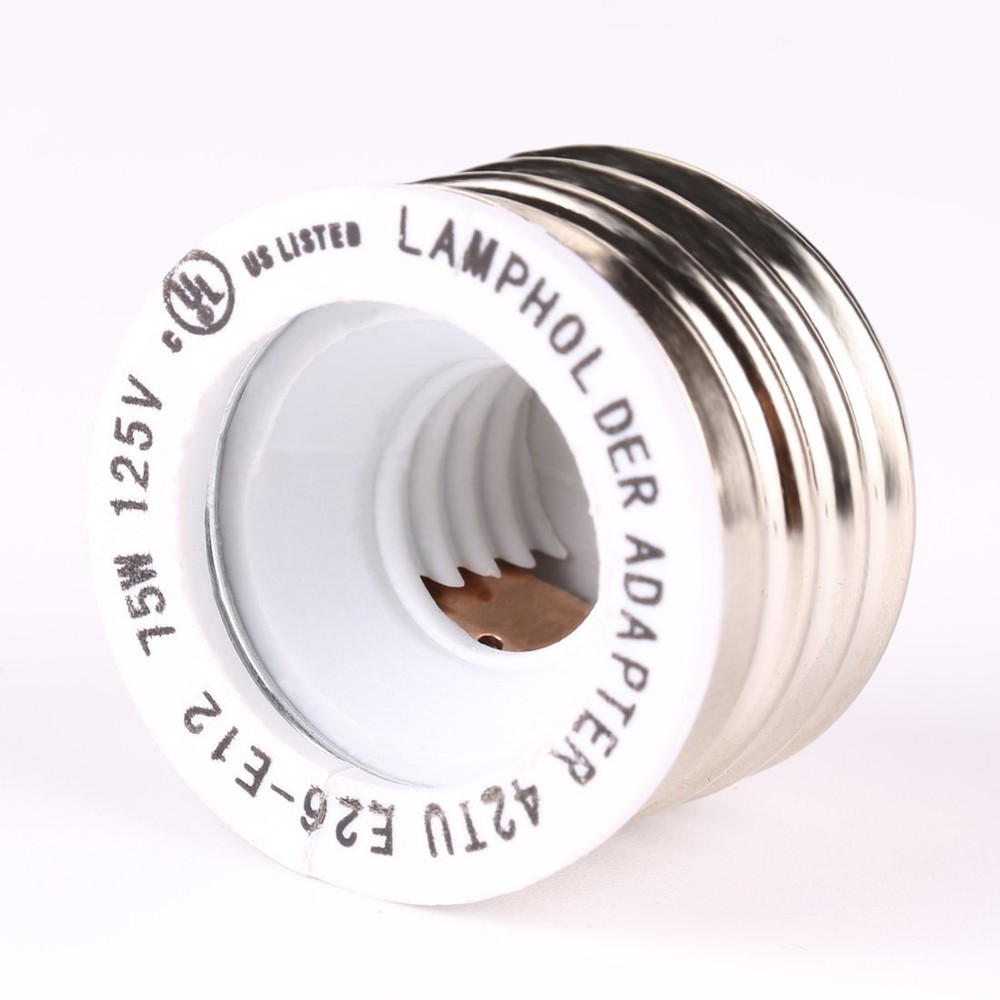 E26 to E12 Adapter Medium Screw to Candelabra Socket Bulb Base Converter