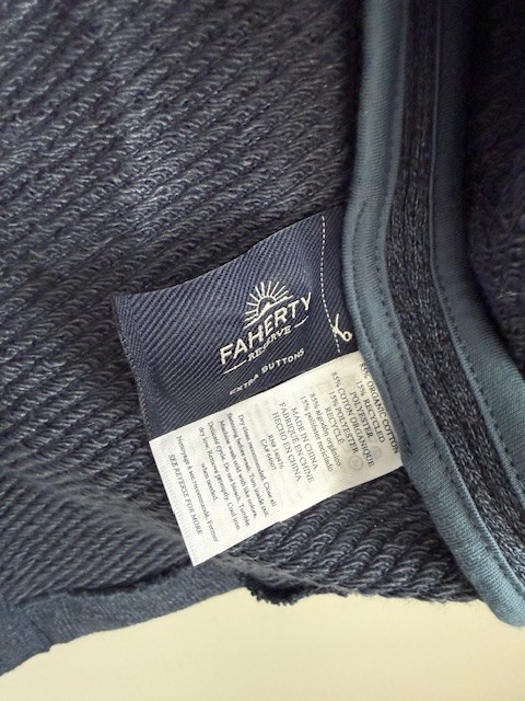 Faherty Inlet Knit Blazer - Deep Navy Melange Large