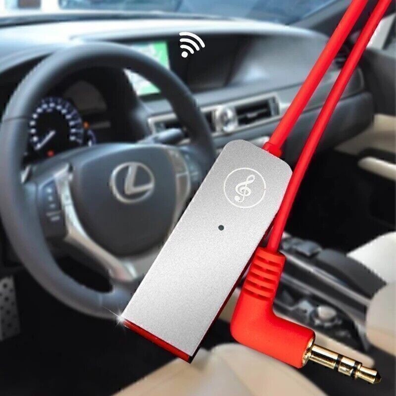 USB Bluetooth 5.0 Stereo Audio Receiver Car Aux 3.5mm Jack Adapter Dongle Cable