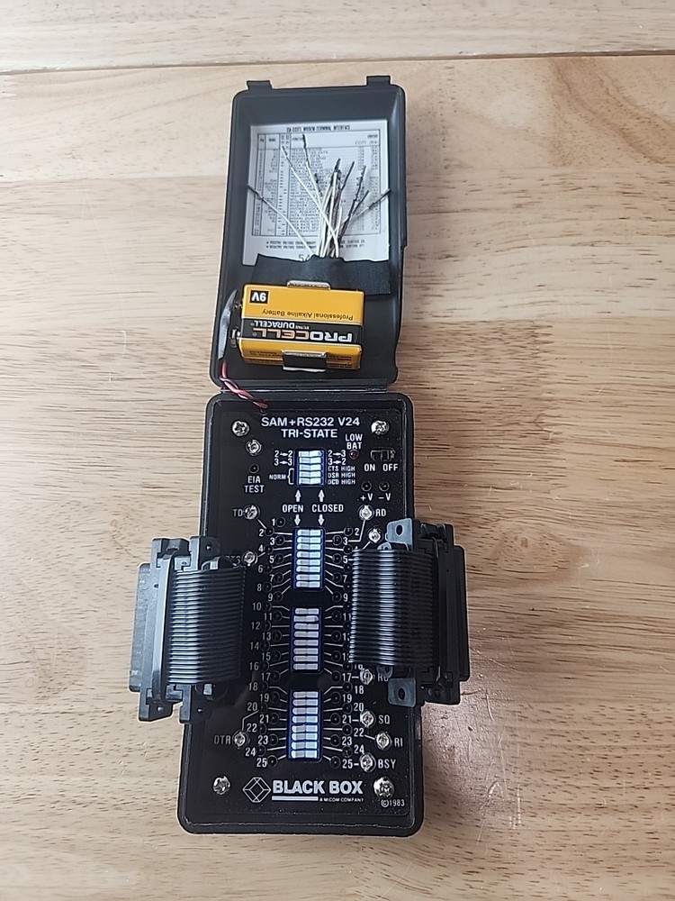 Black Box SAM+ RS232 V24 Tri-State Breakout Box  Tool Tester