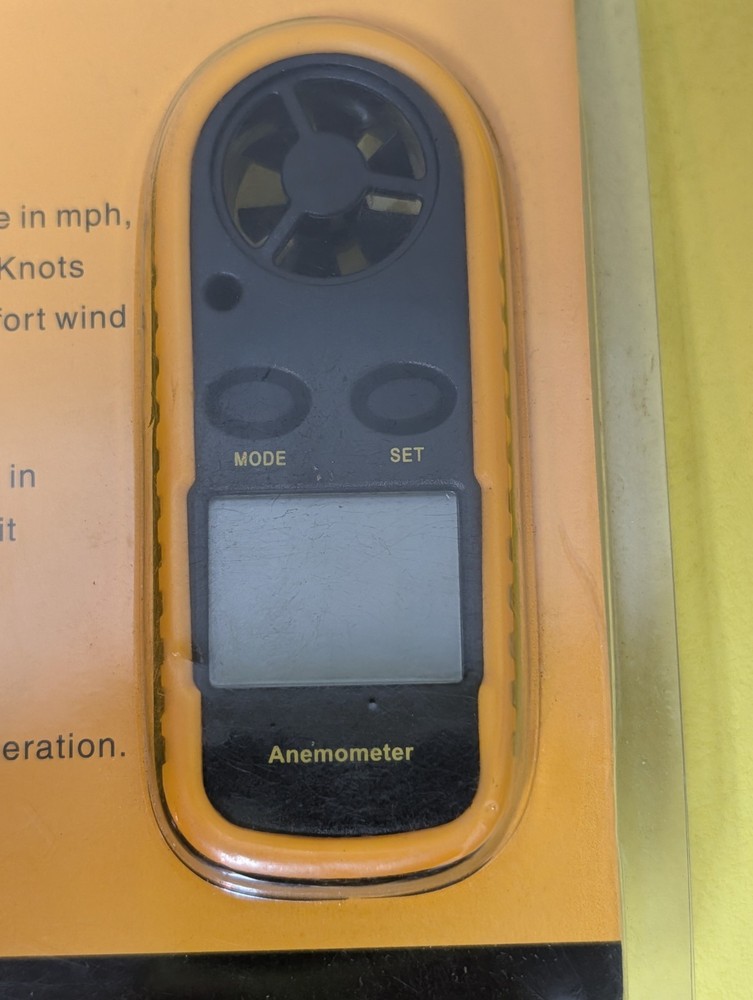 Digital Handheld Anemometer Wind Speed Gauge Air Flow Meter Thermometer
