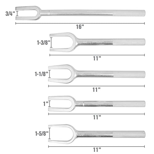 37201 Tie Rod/Ball Joint Separator Set, 5 Piece, Replace Tie Rod, Separate