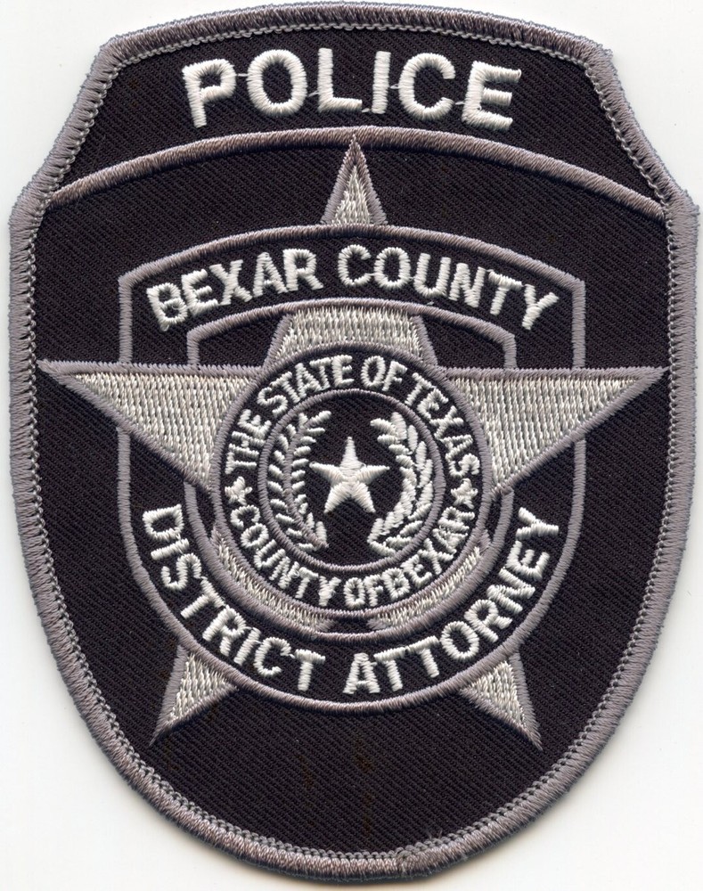 BEXAR COUNTY TEXAS DISTRICT ATTORNEY subdued POLICE PATCH