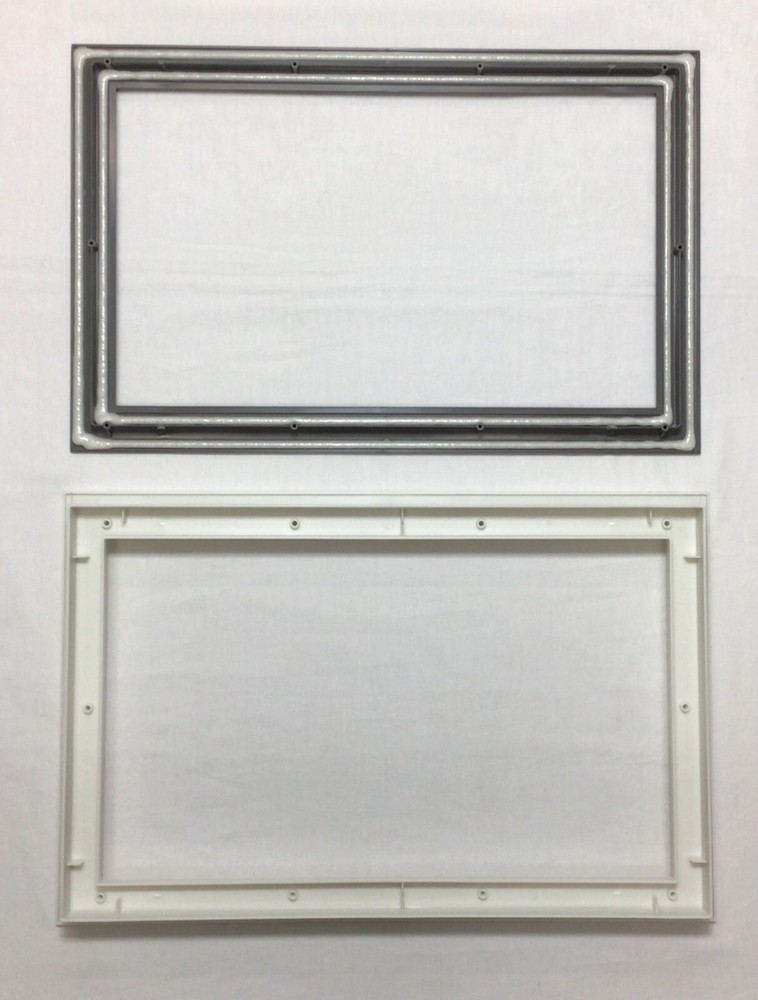 Charcoal Gray Amarr Garage Door Window Kit Short Panel Frame Insert Glass Option