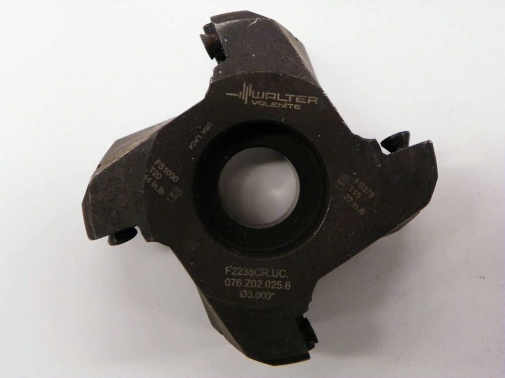 2 PIECES. WALTER #F2238 MILLING CUTTER FRONT PIECE E091
