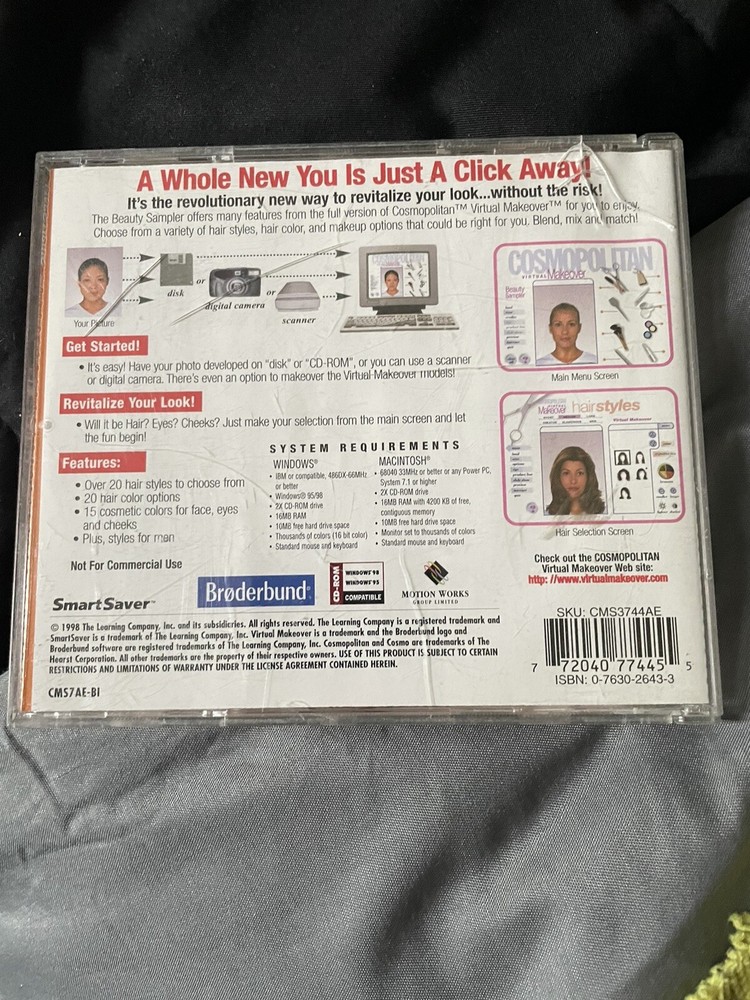 Cosmopolitan Virtual Makeover (CD-ROM, Windows & Mac)