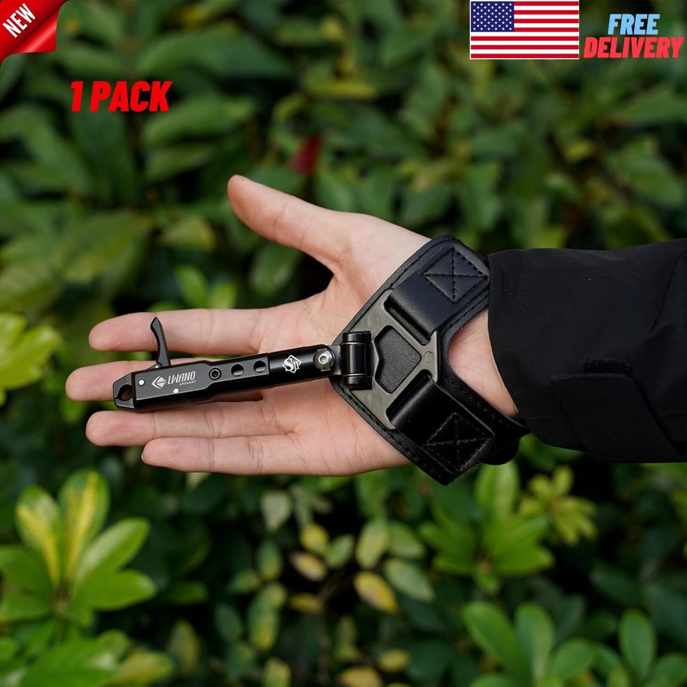 Archery Compound Bow Release Aid 360° Adjustable Wrist Strap Trigger Hunting