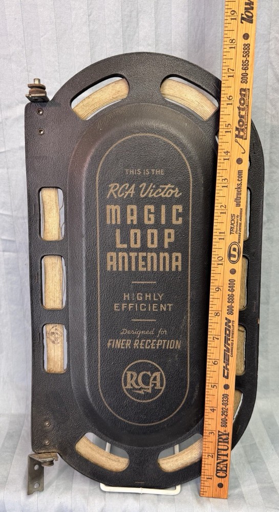 Vintage RCA Radio "MAGIC LOOP" INSIDE AERIAL Antenna. Untested